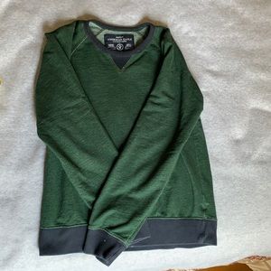 American Eagle Green & Blue Long Sleeve Shirt